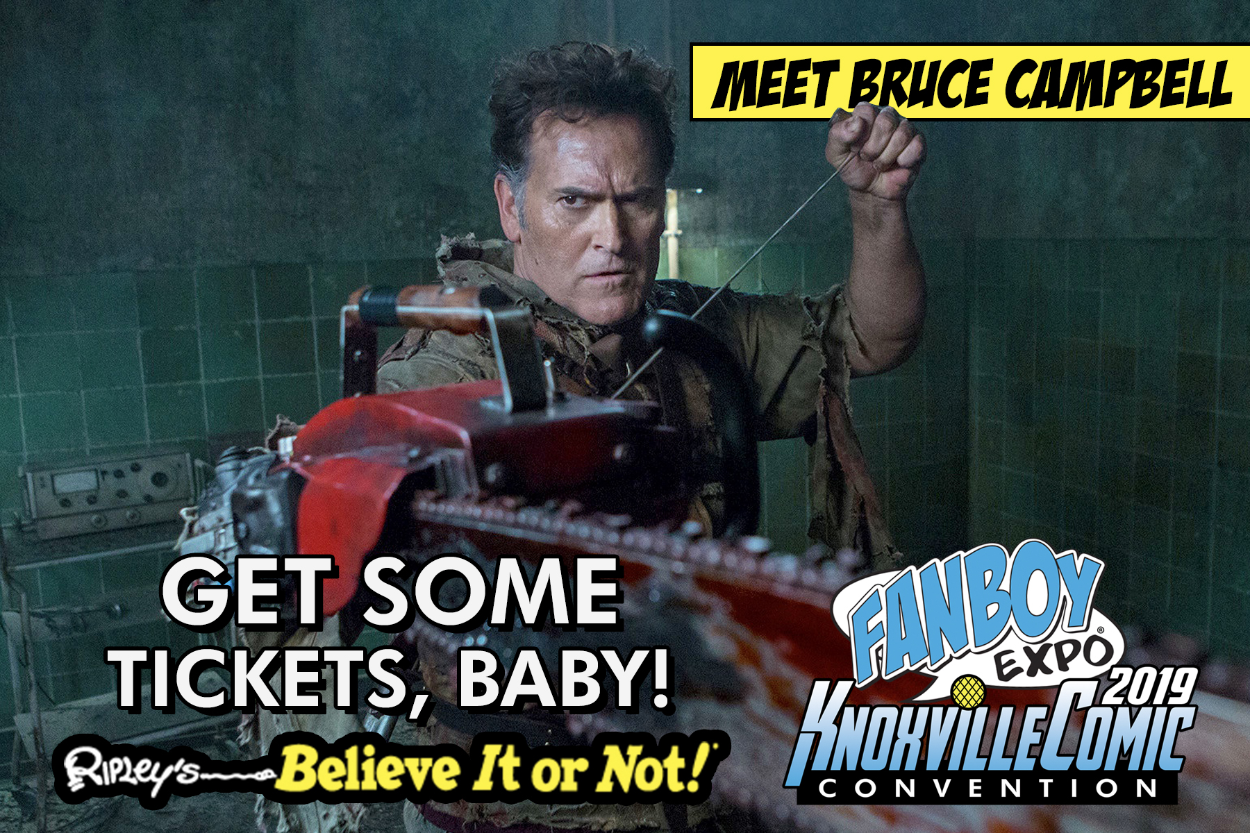 Meet Bruce Campbell at Fanboy Expo Knoxville Comic Con Fanboy Expo