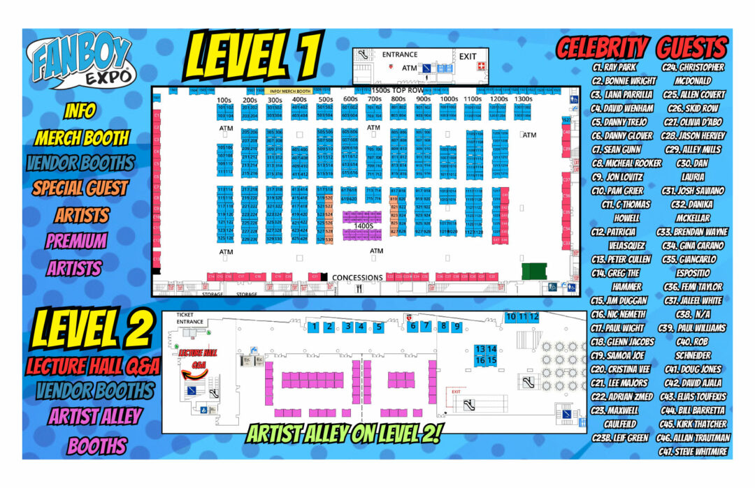 Fanboy Expo Knoxville Comic Con Map Fanboy Expo